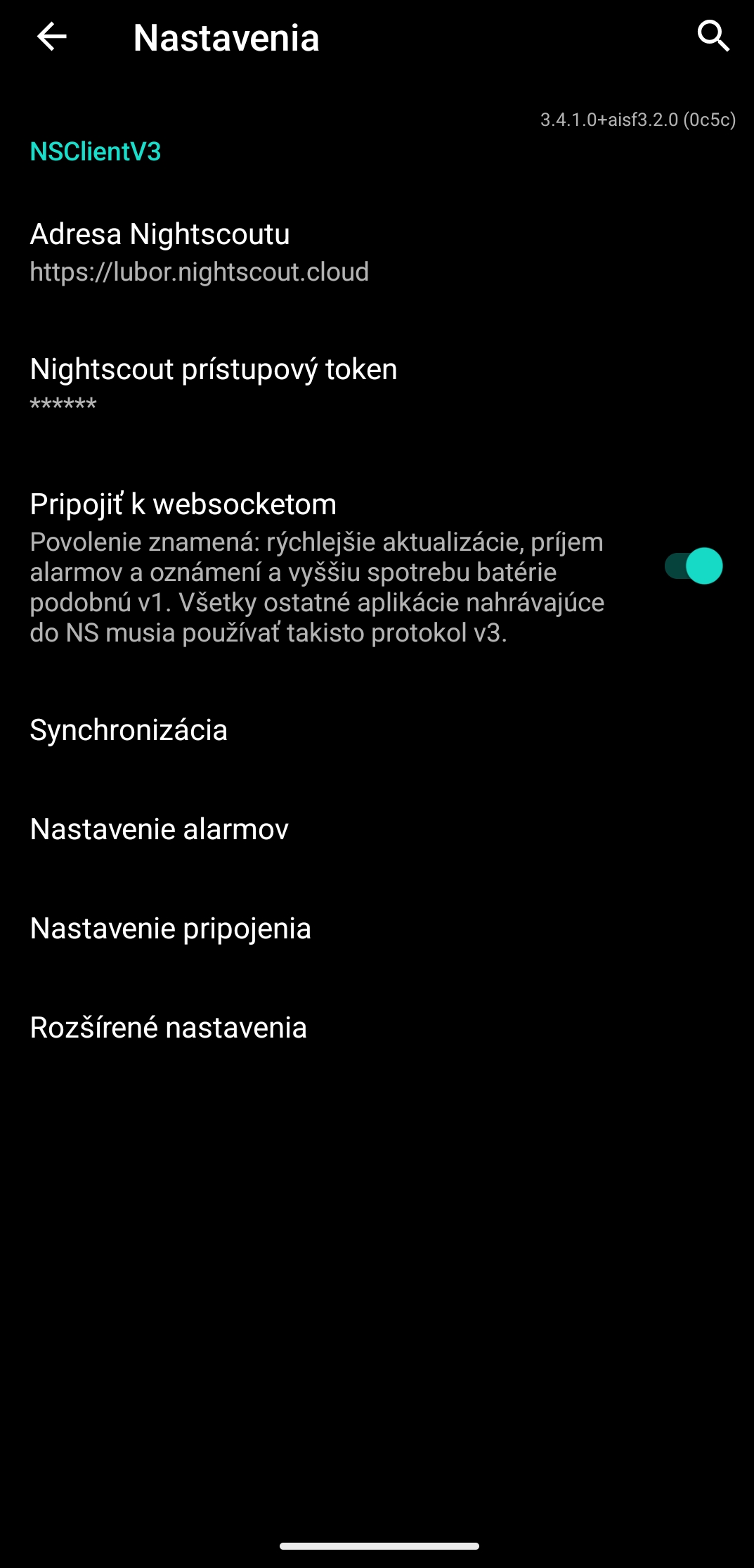 NSClientV3 nastavenia