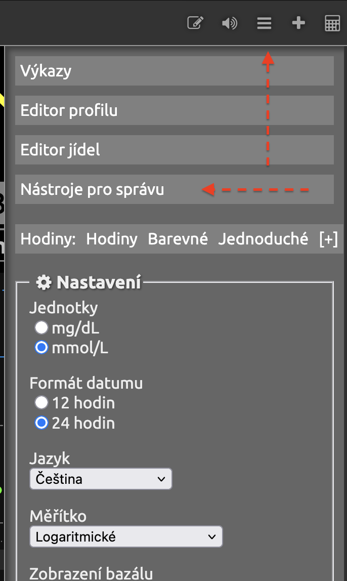 Administrácia Nightscoutu